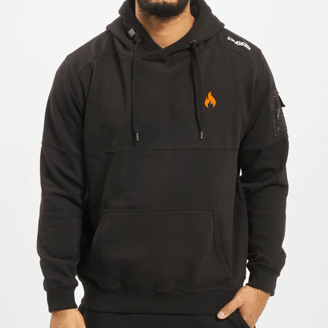 PYRO FOR EVER Black Hoodie - Sweater